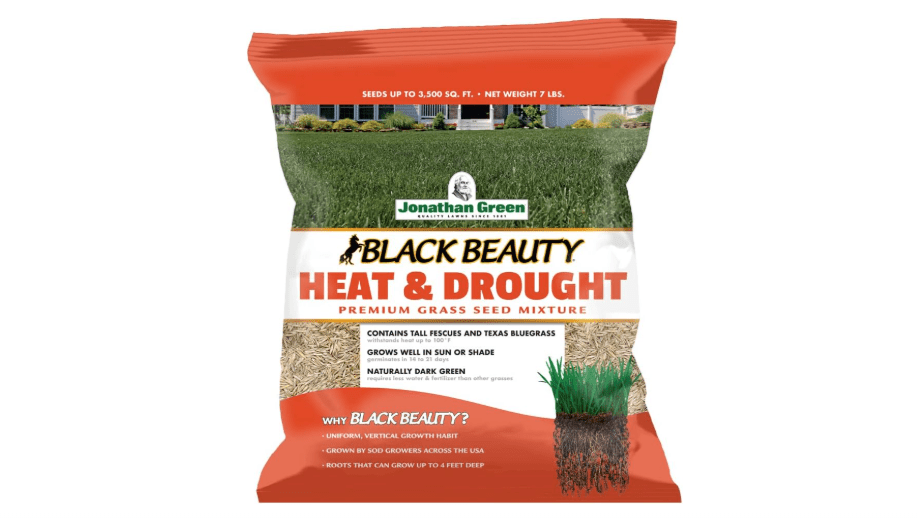  Jonathan Green (10515) Black Beauty Heat & Drought Resistant Grass Seed - Cool Season Lawn Seed (7 lb)
