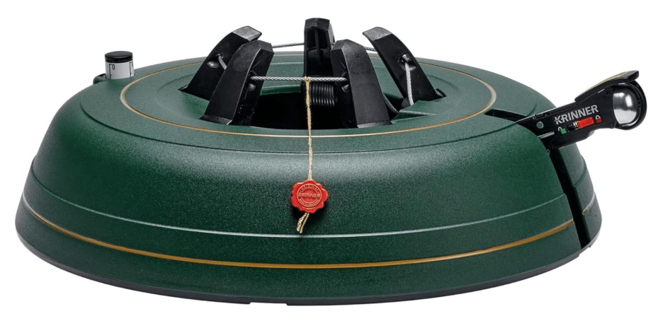 Krinner Christmas Tree Genie XXL Deluxe - Green Tree Stand - Original Single Cable Operation, Holds up to 12 ft Live Trees - Foot Pedal Setup & Water...