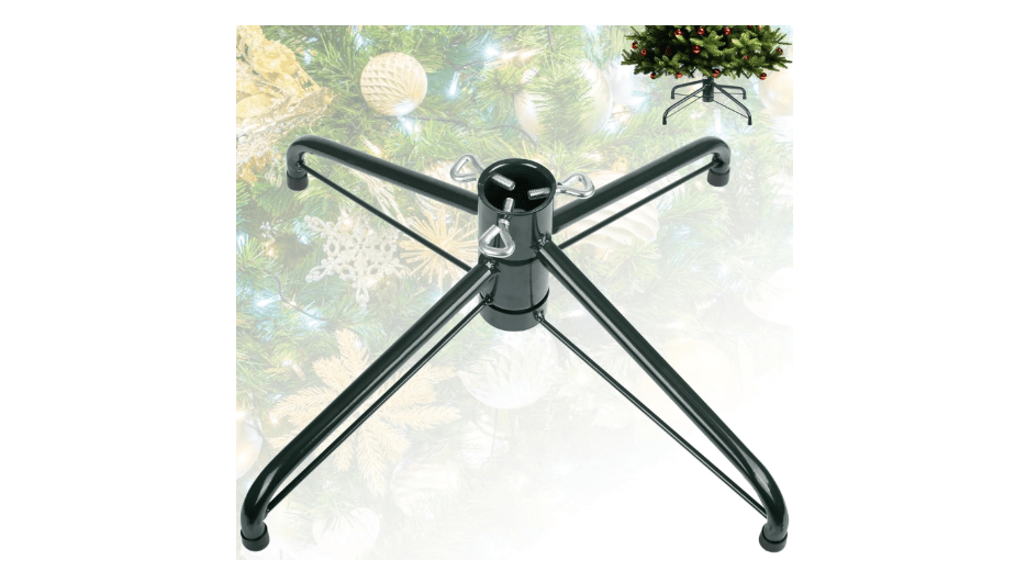 JSungo Folding Christmas Tree Stand, 16.3inch Replacement Christmas Tree Base for 4-6 Feet Artificial Tree, Metal Xmas Tree Holder Fits 0.5 - 1.37 Inch Tree...