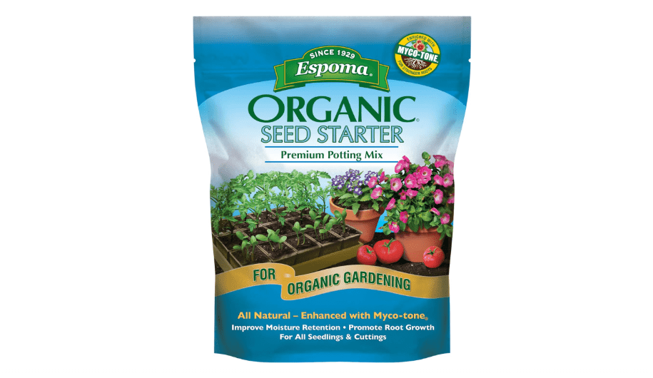 Espoma Organic Seed Starter Premium Potting Soil Mix - All Natural & Organic Seed Starting Mix with Mycorrhizae. for Organic Gardening, 8 qt, Pack of 1
