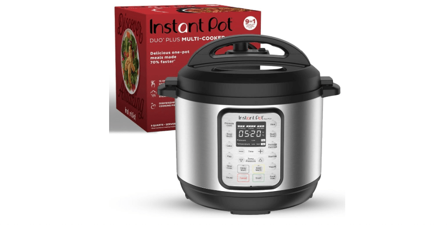 Instant Pot Duo Plus 9-in-1 Multicooker, Pressure Cooker, Slow Cook, Rice Maker, Steamer, Sauté, Yogurt, Warmer & Sterilizer, Includes App With Over 800...