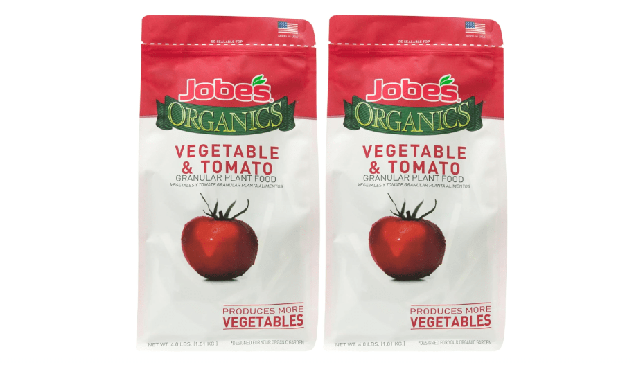 Jobe’s Organics Granular Garden Fertilizer, Easy Plant Care Fertilizer for Vegetable Gardens and Tomato Plants, 4 lbs Bag (Pack of 2)