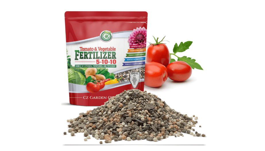  5-10-10 Tomato & Vegetable Fertilizer - Made in USA - NPK + Micronutrients Plant Food for Flower Gardens - Promotes Vigorous Growth and Big Blooms!