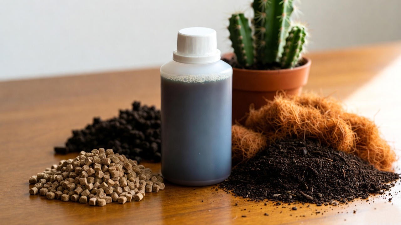 Different types of cactus fertilizer for indoor plants