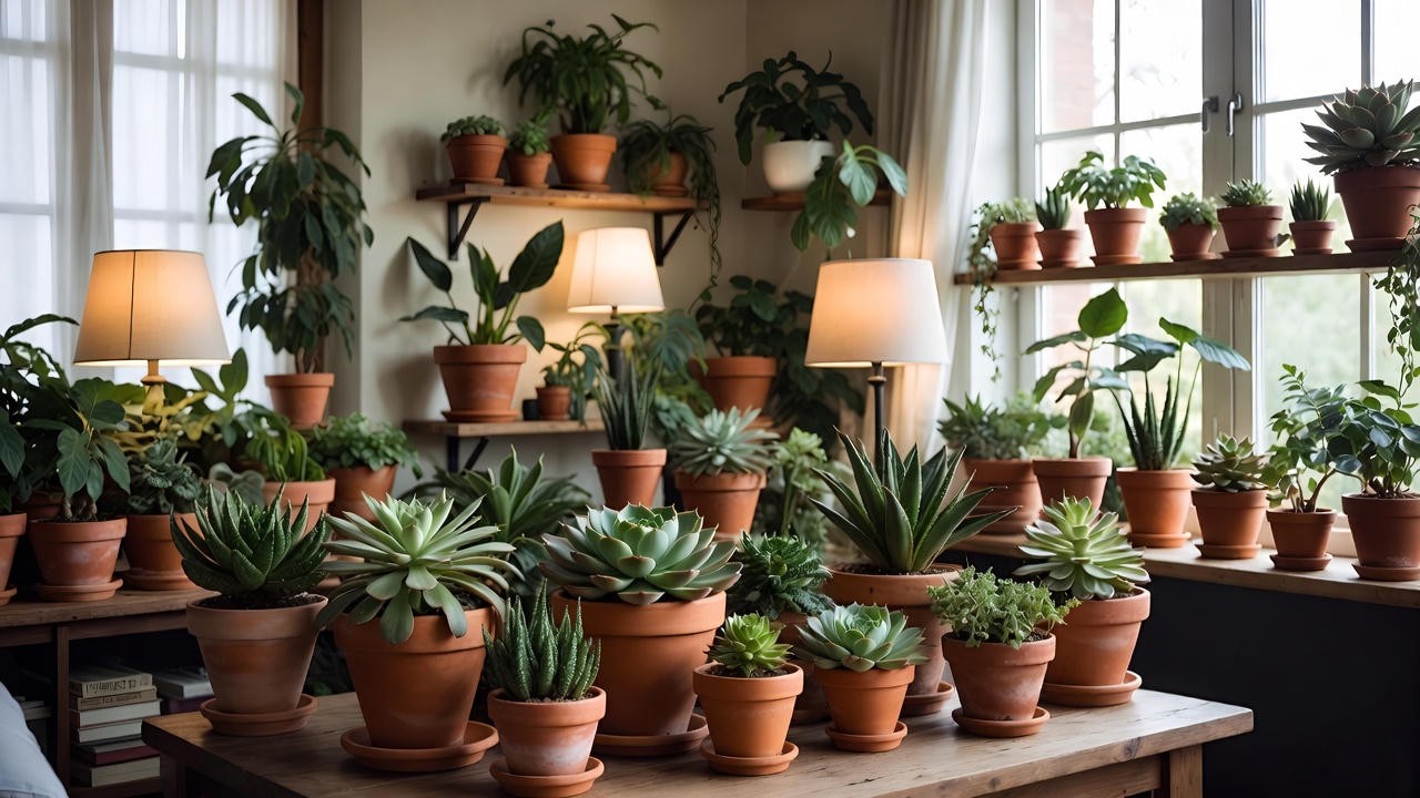 Fuzzy succulent leaf cuttings placed on dry soil for indoor propagation.