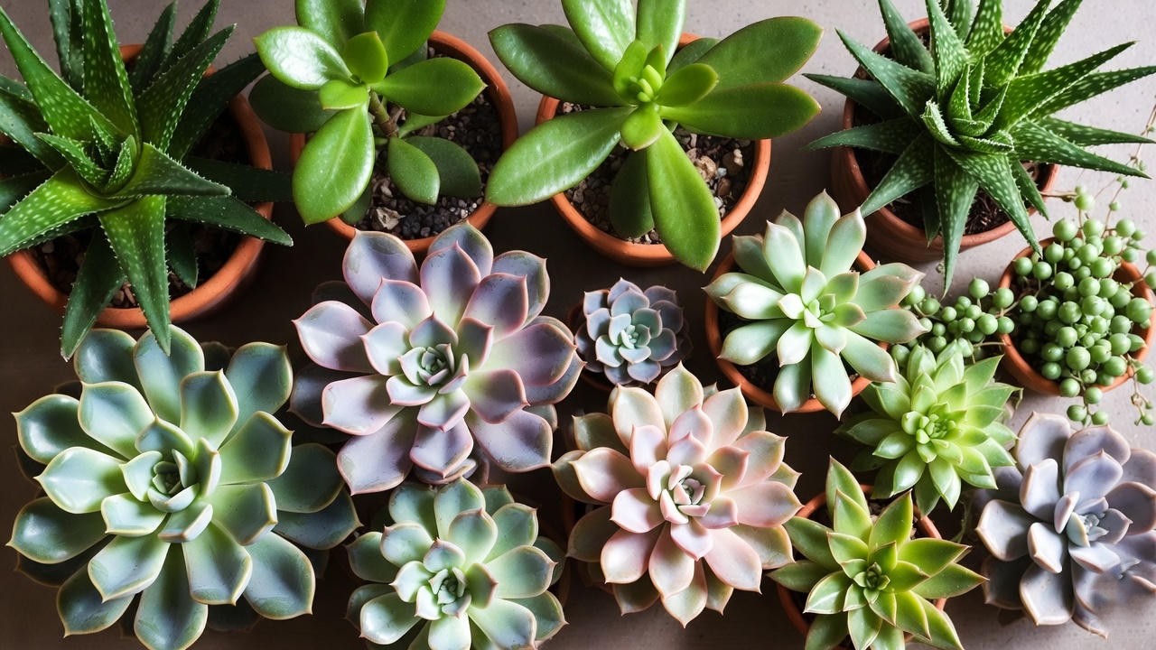 “Various types of succulents displayed together for indoor plant arrangements.”