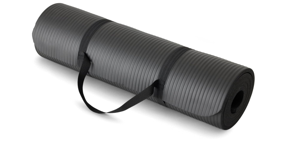 Amazon Basics Extra Thick Exercise Yoga Mat with Carrying Strap