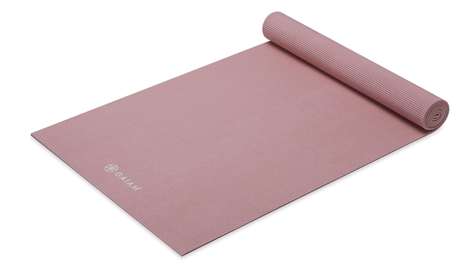 
Gaiam Yoga Mat - Premium 5mm Solid Thick Non Slip Exercise & Fitness Mat for All Types of Yoga, Pilates & Floor Workouts (68" x 24" x 5mm)
