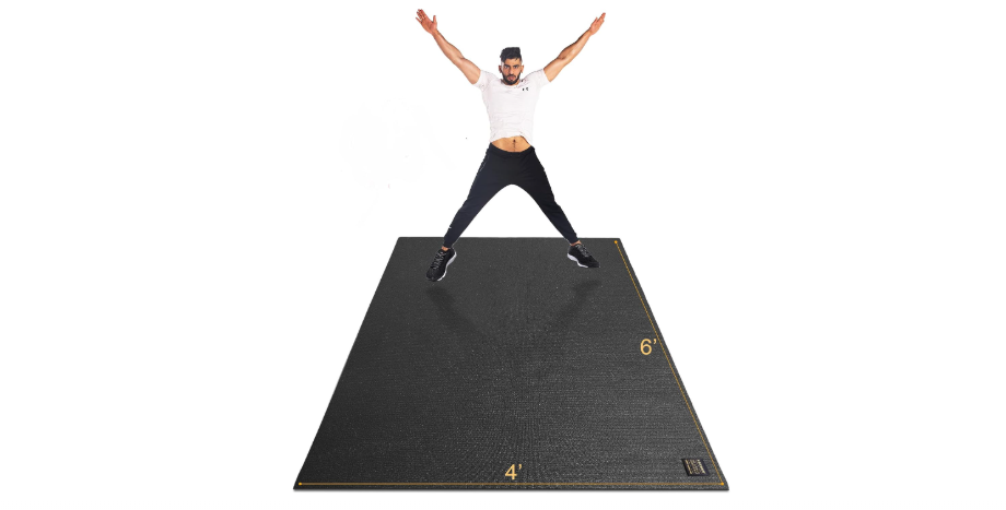 
GXMMAT Large Exercise Mat 6'x4'/6'x5'/6'x6'(7mm), Thick Workout Mats for Home Gym Flooring, Extra Wide Non-Slip Durable Cardio Mat,...