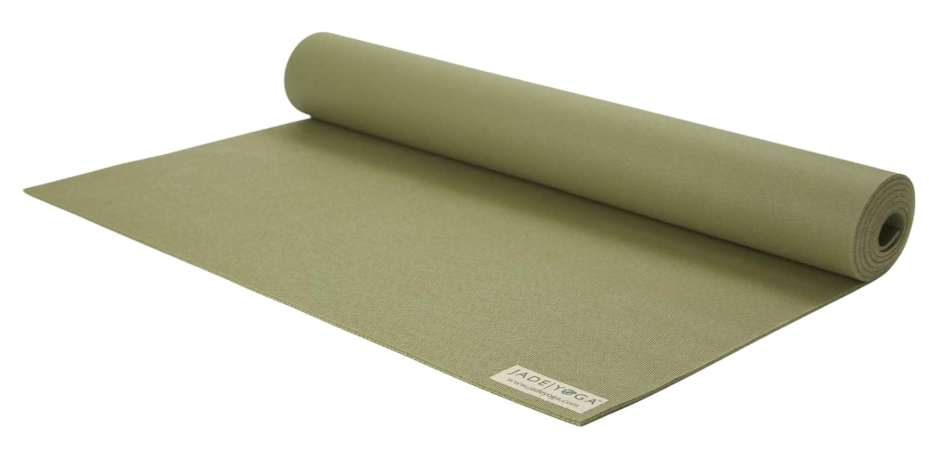 JadeYoga Harmony Yoga Mat - Durable & Thick Gym Fitness Mat, Non-Slip Natural Rubber Yoga Mat - Home Exercise & Stretching Mat, Workout Mat - Yoga,...