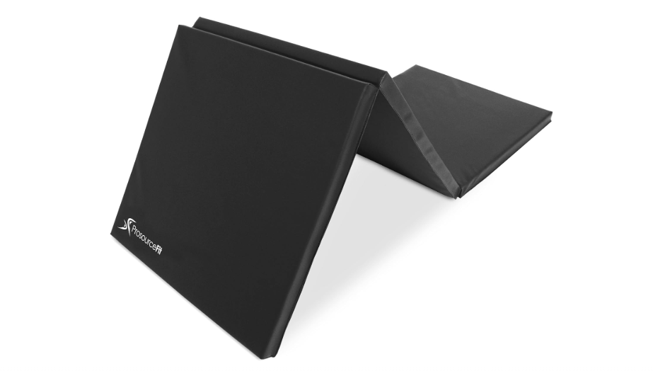 
ProsourceFit Tri-Fold Folding Thick Exercise Mat 6’x2’ with Carrying Handles for MMA, Gymnastics Core Workouts