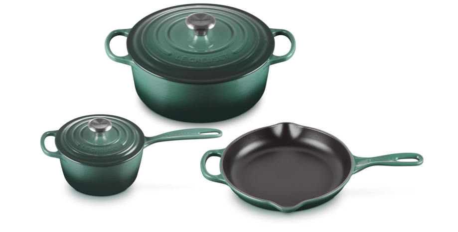 Le Creuset Enameled Cast Iron Signature Cookware Set, 5 pc, Artichaut
