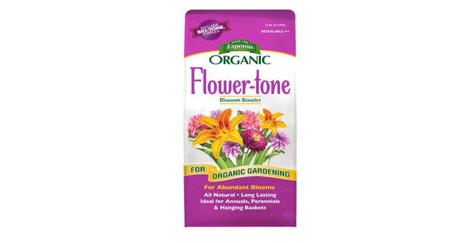 Espoma Organic Flower-Tone 3-4-5 Natural & Organic Plant Food; 4 lb. Bag; Organic Fertilizer for Flowers, Annuals, Perennials & Hanging Baskets....