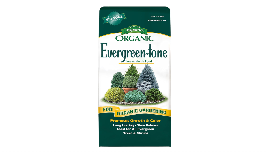 Espoma Organic Evergreen-Tone 4-3-4 Natural & Organic Fertilizer and Plant Food for Evergreen Trees & Shrubs. 8 lb. Bag. Use for Planting &...