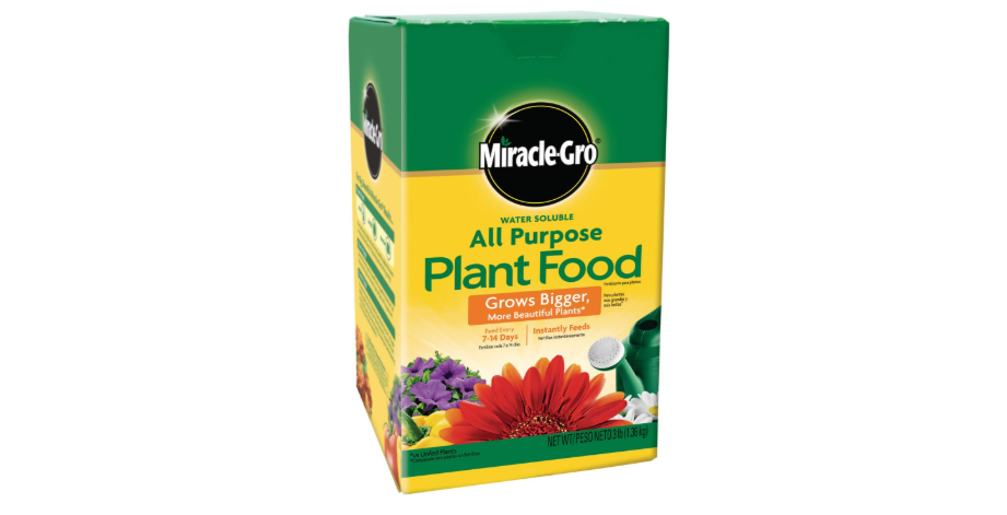  Miracle-Gro Water Soluble All Purpose Plant Food, Fertilizer for Indoor or Outdoor Flowers, Vegetables or Trees, 3 lbs.