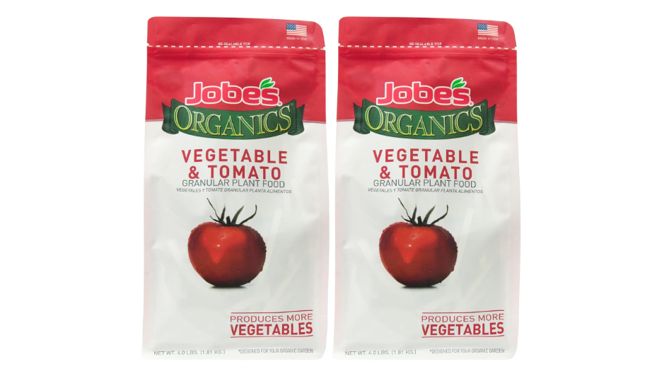  Jobe's Organics Granular Garden Fertilizer | For Vegetables & Tomatoes | 4 lbs Bag | Pack of 2