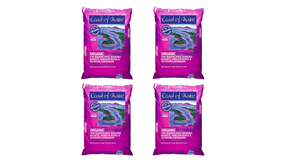 Coast of Maine Bar Harbor Blend, 2 cu ft (Pack of 4) Organic and Natural Potting Soil for Houseplants, Flowers, Vegetables, Herbs and Containers