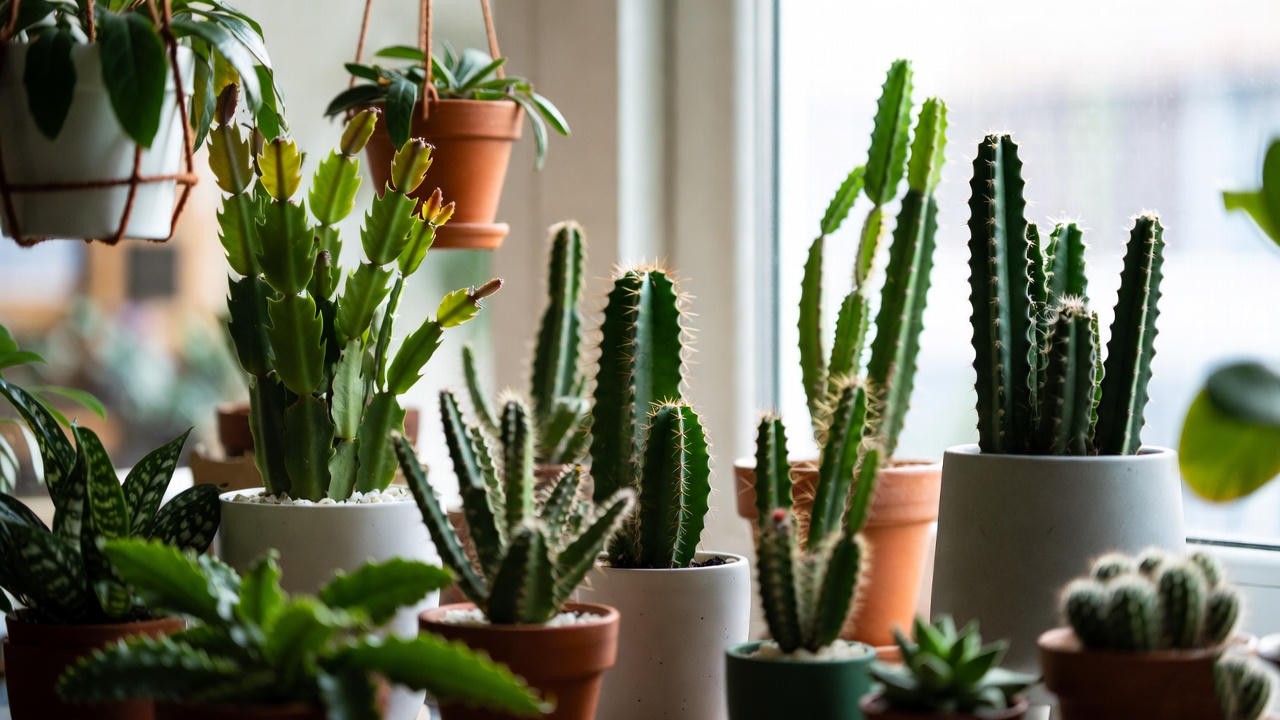 Spineless cactus varieties safe for indoor homes with pets and children