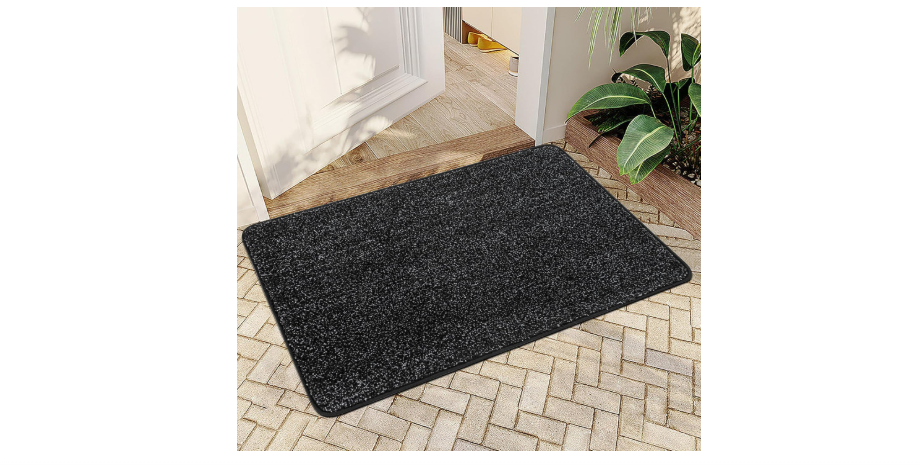 Mibao Front Door Mat Entrance, Non-Slip Absorbent Waterproof Welcome Doormat with TPR Backing, Dirt Trapping Entrance Inside Floor Mats for Entryway...