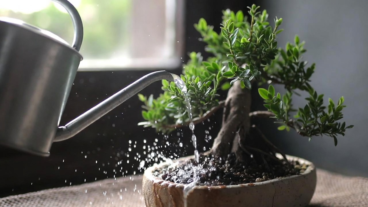 Correct way to apply liquid bonsai fertilizer to indoor bonsai soil