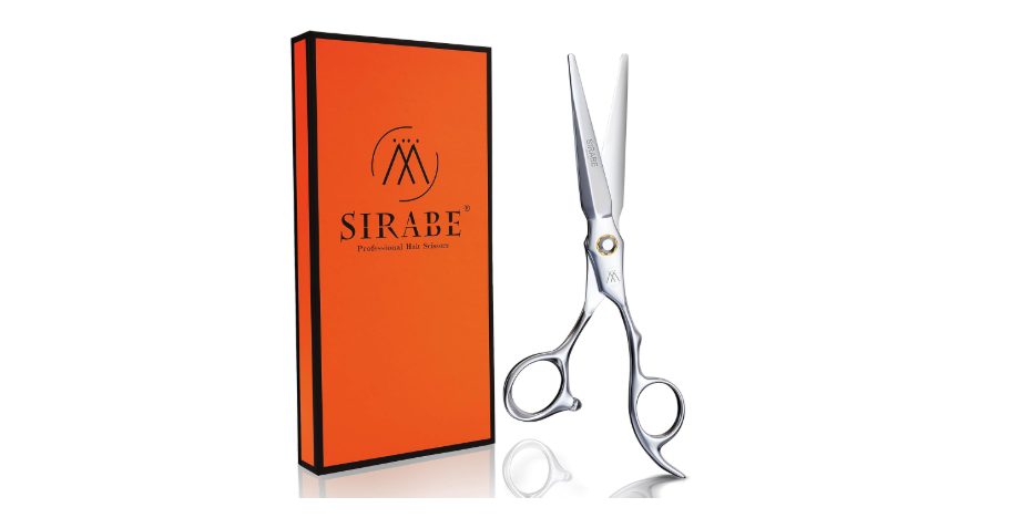  Sirabe HIGH-END Professional Hair Cutting Scissors Shears - Ultra Sharp Blades for Precise Cutting - Barber Shears Haircut Scissors 440C Stainless Steel for...