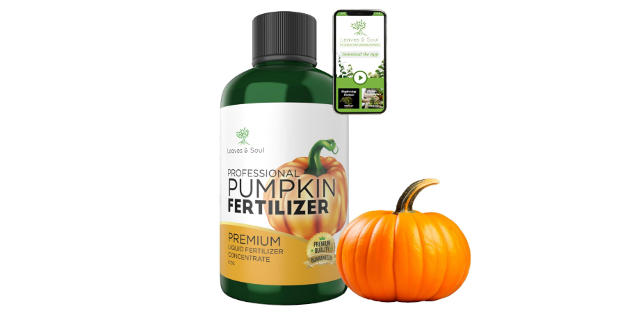  LEAVES AND SOUL Professional Liquid Pumpkin Fertilizer | 5-1-5 Concentrate, Liquid Plant Fertilizer for Garden, Healthy Produce, Good Harvest, Multi-Purpose...