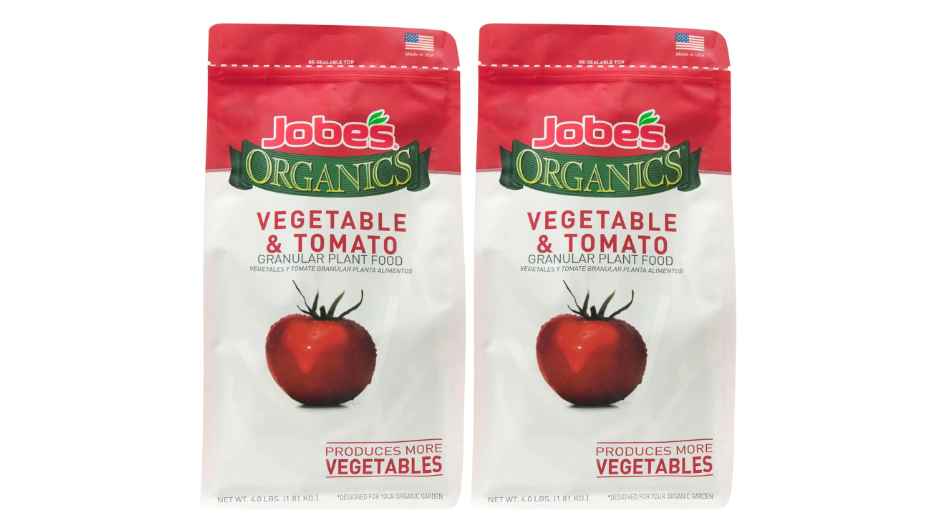  Jobe's Organics Granular Garden Fertilizer | For Vegetables & Tomatoes | 4 lbs Bag | Pack of 2