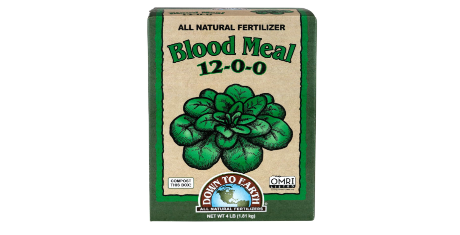 
Down To Earth All Natural Fertilizers Organic Blood Meal - High Nitrogen Plant Food for Green Growth 12-0-0, 4 lb