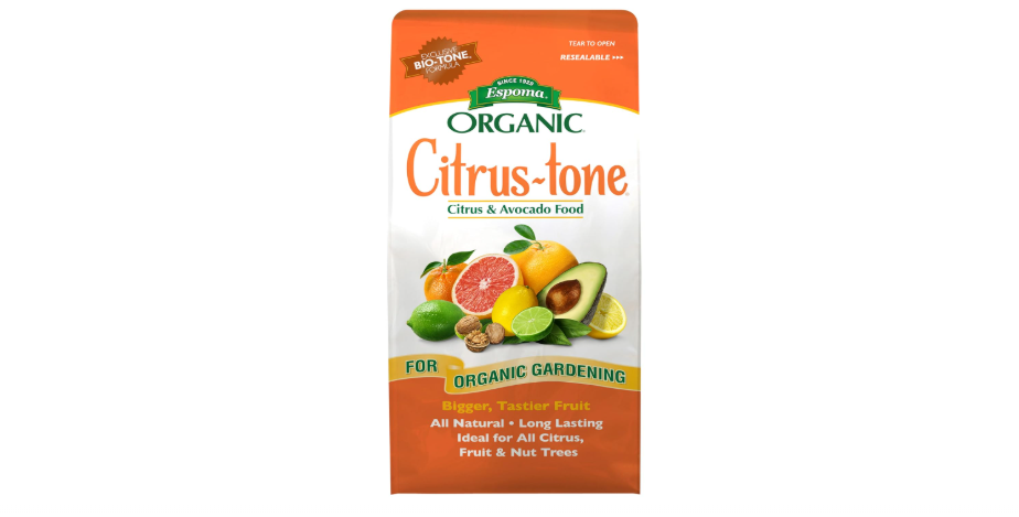 Espoma Organic Citrus-Tone 5-2-6 Natural & Organic Fertilizer and Plant Food for All Citrus, Fruit, Nut & Avocado Trees; 4 lb. Bag. Promotes...