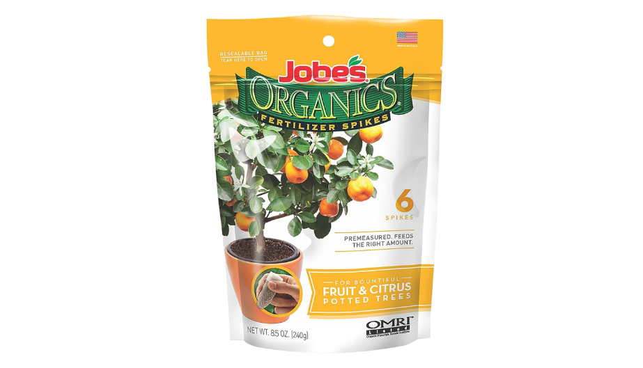 Jobe’s Organics Garden Fertilizer Spikes, Easy Plant Care Fertilizer for Fruit and Citrus Plants and Trees, 6 Count
