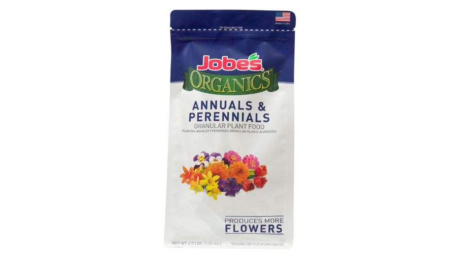 Jobe’s Organics Granular Fertilizer, Organic Fertilizer for Geraniums, Hibiscus, Daisies, and Other Perennial and Annual Plants, 4 lbs Bag