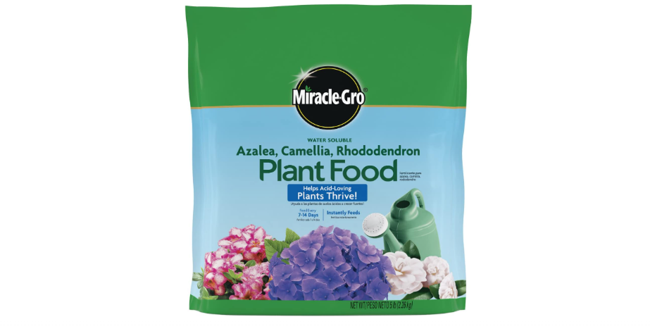 Miracle-Gro Water Soluble Azalea, Camellia, Rhododendron Plant Food - Fertilizer for Acid-Loving Plants & Flowers, 5 lb.