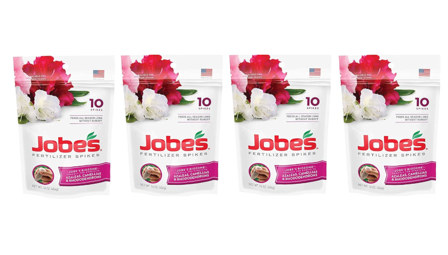 Jobe's Azalea, Camellia & Rhododendron Fertilizer Spikes, 10 Spikes, 4 Pack