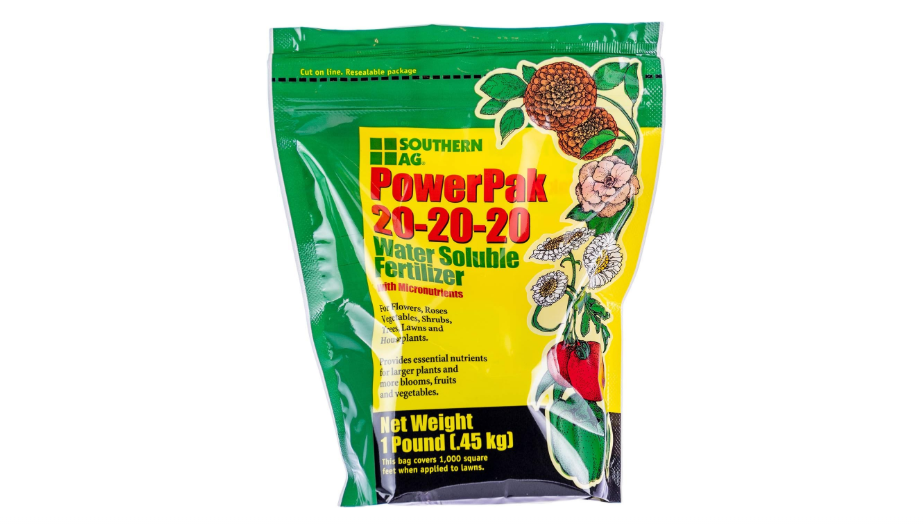 Southern Ag PowerPak 20-20-20 Water Soluble Fertilizer with micronutrients (1 LB)