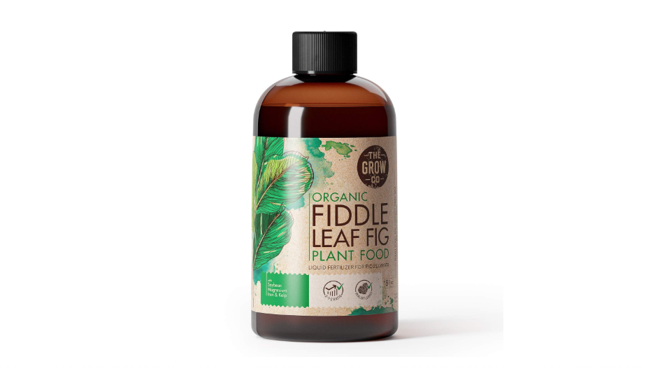 Organic Fiddle Leaf Fig Tree Plant Food - Liquid Fertilizer for Potted Figs - Nutrient Rich Formula to Grow Healthy Indoor and Outdoor Ficus Plants (8 oz)