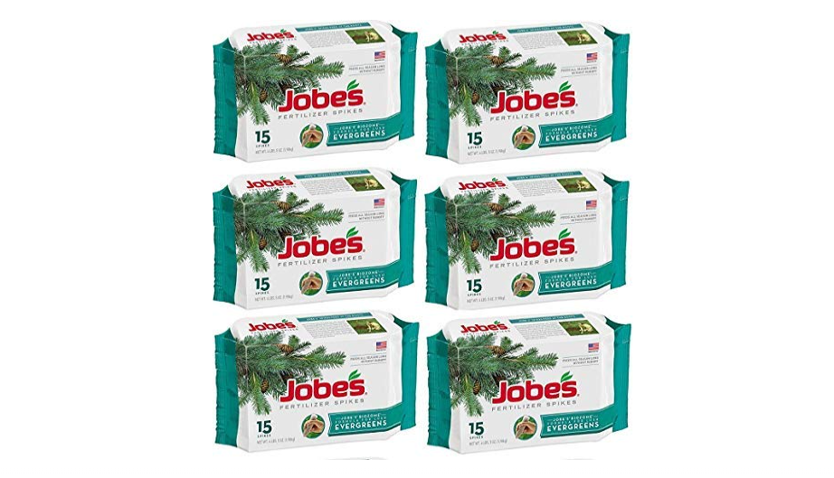  Jobes 01611 15 Pack Evergreen Tree Fertilizer Spikes - Quantity 6 Packages