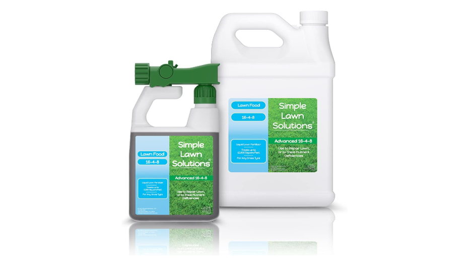  Simple Lawn Solutions 16-4-8 32 Ounce + 16-4-8 1 Gallon Bundle - Liquid Lawn Food Fertilizer