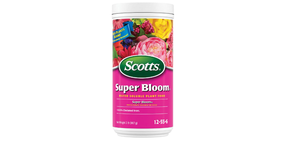 Scotts Super Bloom Water Soluble Plant Food, 2 lb - NPK 12-55-6 - Fertilizer for Outdoor Flowers, Fruiting Plants, Containers and Bed Areas - Feeds Plants...