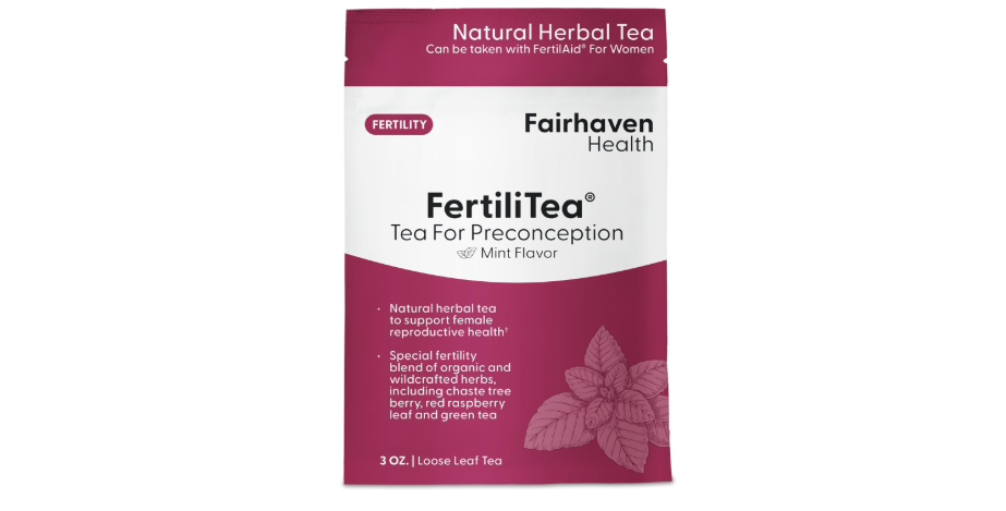 Fairhaven Health FertiliTea | Organic Fertility Tea for Women to Support Reproductive Health* | Prenatal Herbal Tea to Support Menstrual Cycle & Hormone...