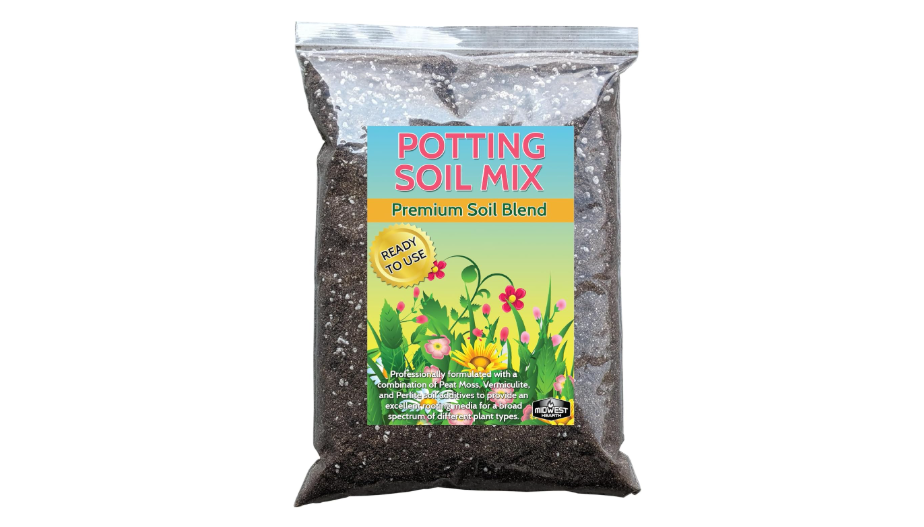 
Premium Potting Soil Mix with Peat Moss, Vermiculite, Perlite (Made in USA) (8 Dry Quarts)