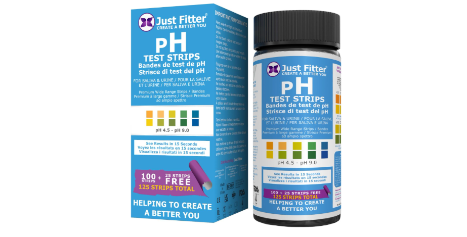 Just Fitter pH Test Strips for Testing Alkaline and Acid Levels in The Body. Track & Monitor Your pH Level Using Saliva and Urine. Get Highly Accurate...