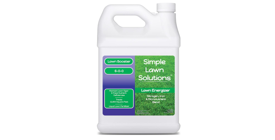 Commercial Grade Lawn Energizer - Grass Fertilizer Booster with Nitrogen, Iron, Micronutrients - Liquid Turf Spray Concentrated Fertilizer- Any Grass Type -...