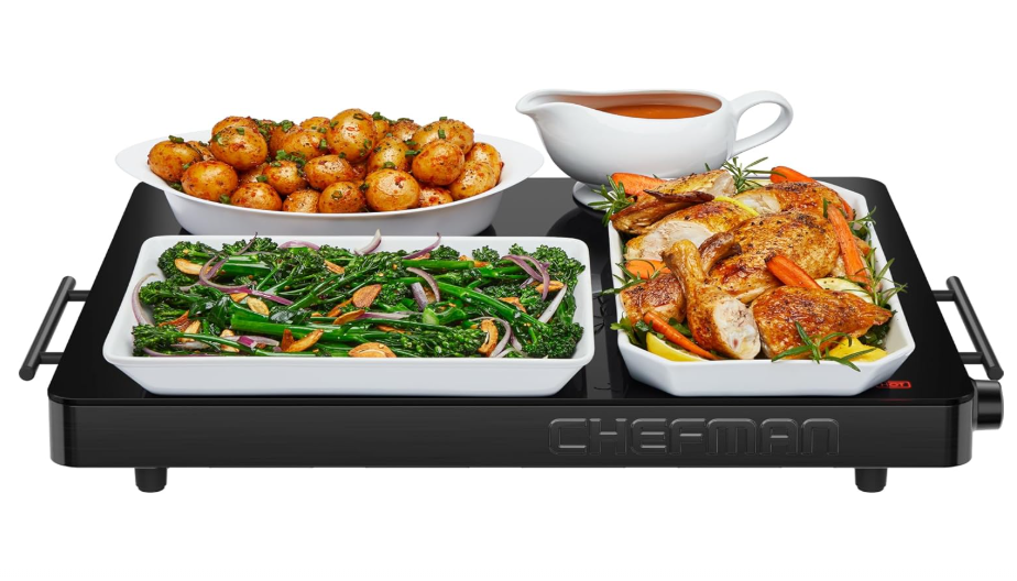 Chefman Electric Warming Tray with Adjustable Temperature Control, Perfect For Buffets, Restaurants, Parties, Events, and Home Dinners, Large 21” x 16”...