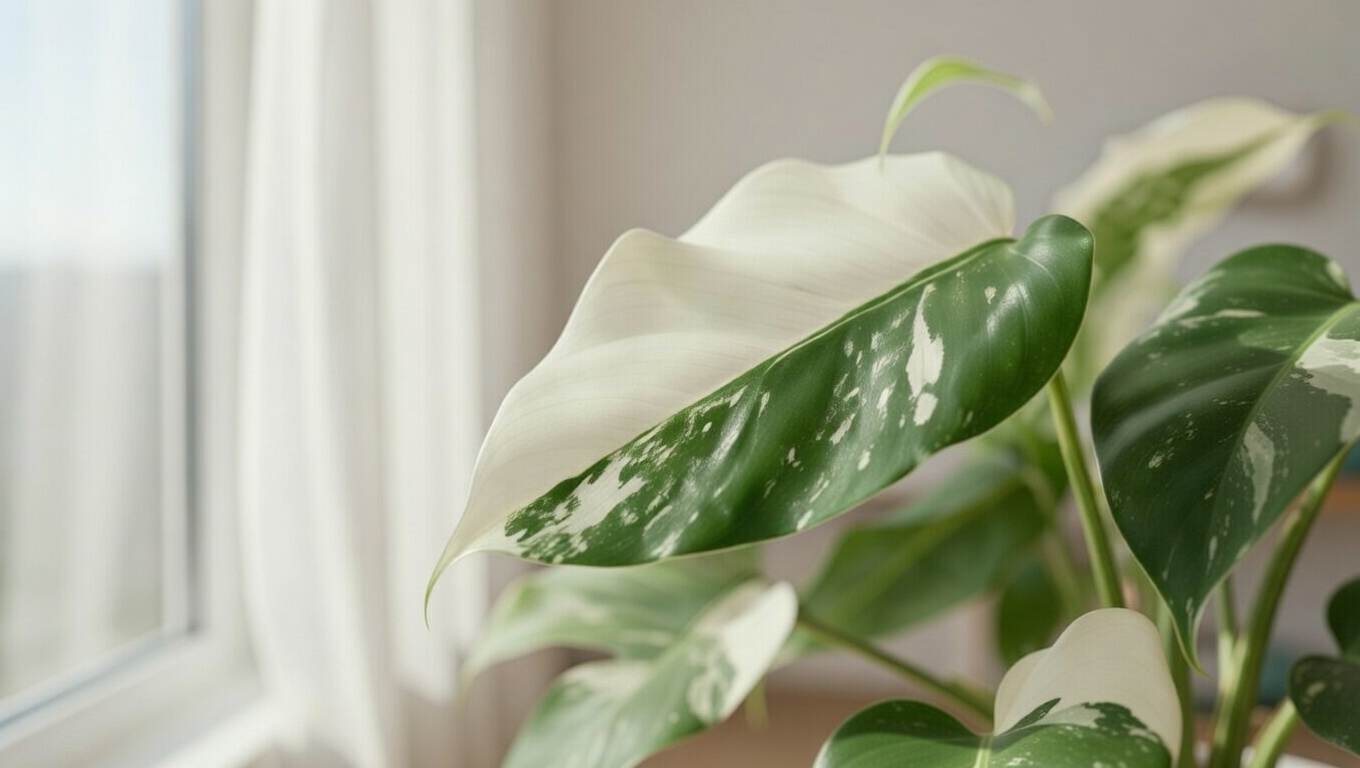 White Princess Philodendron placed in bright indirect light near window