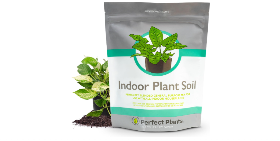Perfect Plants Indoor Plant Soil 4qt | Perfectly Balanced Potting Mix | Gardening Substrate for All Varieties of Live houseplants