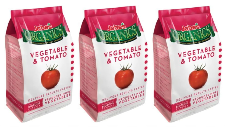 Easy Gardener 09026 Jobes Organic Vegetable Tomato Fertilizer 4lb. (Pack of 3)