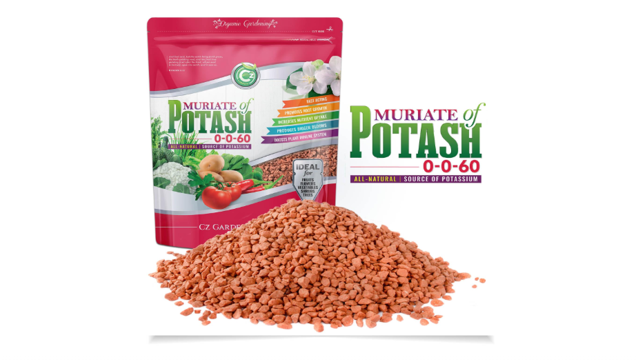Muriate of Potash 0-0-60 Fertilizer Made in USA - MOP Potassium Plant Food for Indoor/Outdoor Plants, Flower Gardens, Fruit and Vegetable Gardens, Holistic...