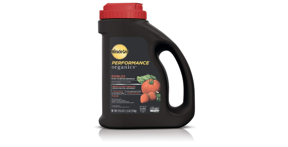 Miracle-Gro Performance Organics Edibles Plant Nutrition Granules - Plant Food with Natural & Organic Ingredients, for Tomatoes, Vegetables, Herbs and...