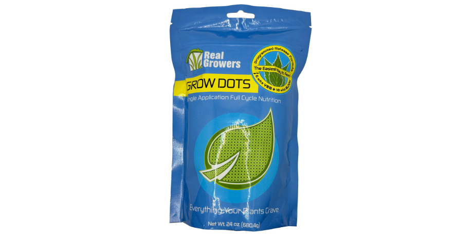
Real Growers Grow Dots Classic 24oz – One-Time Application Programmed Release Nutrient System for Soilless Media