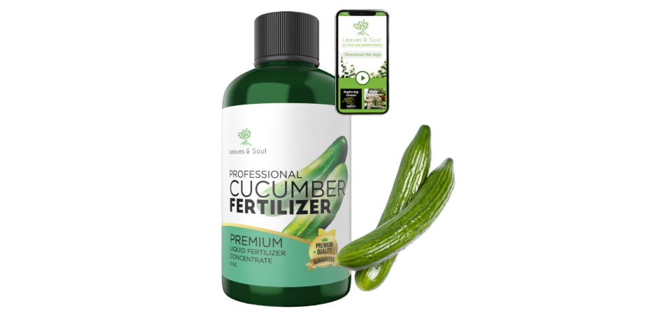 
LEAVES AND SOUL Professional Liquid Cucumber Fertilizer | 5-1-5 Concentrate, Liquid Plant Fertilizer for Garden, Healthy Produce, Good Harvest,...
